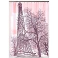 Livingquarters Tour Eiffel Fabric Shower Curtain LI11089